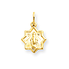 14kt 3/8in Blessed Mary Charm