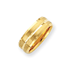 8mm Satin Wedding Band - 14k Yellow Gold