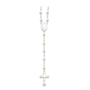 18 inch Sterling Silver Freshwater Cultured Pearl Rosary Necklace