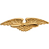 14k Gold Military Lapel Pin 6.5x23.5mm