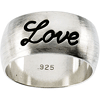 Antiqued Love Ring - Sterling Silver