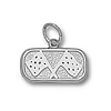 Checkered Flags 1/4in Sterling Silver Pendant