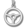 Steering Wheel 3/4in Sterling Silver Pendant