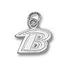 Baltimore Ravens 3/8in Sterling Silver B Logo Pendant