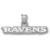 Baltimore Ravens 3/16in Sterling Silver New Ravens Pendant