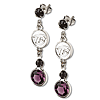 Baltimore Ravens Crystal Logo Earrings