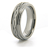 Celtic Knot Titanium 8mm Band with Grooved Edge