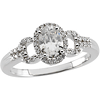  9/10 CT Moissanite and 1/2 CT Diamond Ring - Clearance