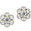 2/3 CT Moissanite and 1/4 CT Diamond Earrings - Clearance