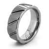 Grooved 8mm Tungsten Band