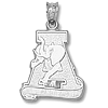 Alabama Crimson Tide 5/8in Sterling Silver Team Pendant