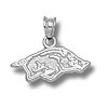 Arkansas Razorbacks 5/16in Sterling Silver Pendant