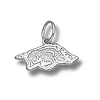 Arkansas Razorbacks 1/4in Sterling Silver Pendant