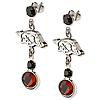 University of Arkansas Crystal Logo Earrings