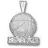 Cincinnati Bearcats 5/8in Sterling Silver Basketball Pendant