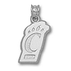 Cincinnati Bearcats 5/8in Sterling Silver C Paw Pendant