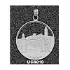 Cal Berkeley Golden Bears 1in Sterling Silver Sather Gate Pendant