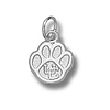 Connecticut Huskies 3/8in Sterling Silver Paw Charm