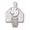 Dayton Flyers 5/8in Sterling Silver Backboard Pendant