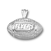 Dayton Flyers 3/8in Sterling Silver Football Pendant