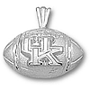 Kentucky Wildcats 1/2in Sterling Silver UK Football Pendant