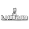 Miami Hurricanes 1/4in Sterling Silver Pendant