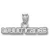 Miami Hurricanes 1/8in Sterling Silver Pendant