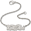 7in USMC Mom Script Bracelet