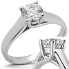 14KW Moissanite Classic Lucern Ring