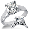 Moissanite Engagement Ring