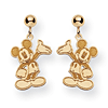 Waving Mickey Dangle Post Earrings
