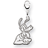 Pluto Charm 5/8in - Lobster Clasp