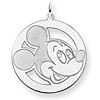 Round Mickey Charm 1in - Jump Ring