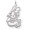 Daisy Duck Charm 7/8in - Jump Ring