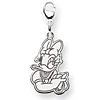 Daisy Duck Charm 3/4in - Lobster Clasp