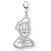 Donald Duck Charm 7/8in - Lobster Clasp