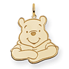 Winnie the Pooh Charm 3/4in - Jump Ring
