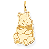 Winnie the Pooh Charm 3/4in - Jump Ring