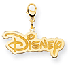 Disney Logo Charm 1/2in - Lobster Clasp