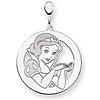 Snow White Charm 1in - Lobster Clasp