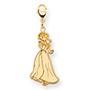 Snow White Charm 1in - Lobster Clasp