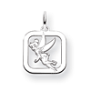 Tinker Bell Square Charm 1/2in - Jump Ring