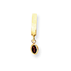 14K 6x4 Oval Bezel Genuine January Garnet TummyToy