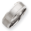 8mm Satin Finish Band - 14k White Gold