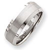 7mm Satin Finish Band - 14k White Gold