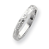 3mm Ladies' Hand Engraved Band - 14k White Gold