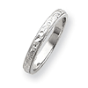 3mm Ladies' Hand Engraved Band - 14k White Gold