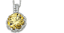 Canary Yellow Cubic Zirconia Necklaces