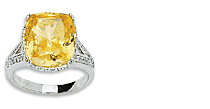 Canary Yellow Cubic Zirconia Rings
