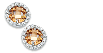 Champagne Cubic Zirconia Earrings